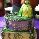 Homemade Princess & the Frog Birthday Cake