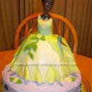 Homemade Princess Tiana Birthday Cake