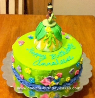 Homemade Princess Tiana Cake