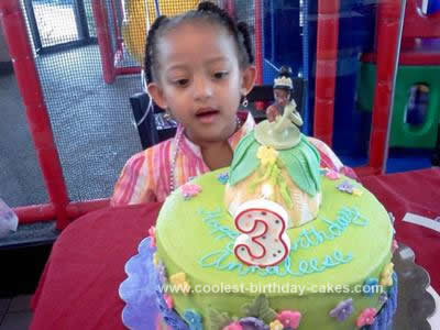 Homemade Princess Tiana Cake