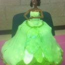 Homemade Princess Tiana Doll Cake