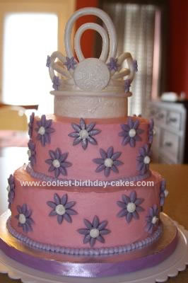 Homemade Princess Tiara Birthday Cake
