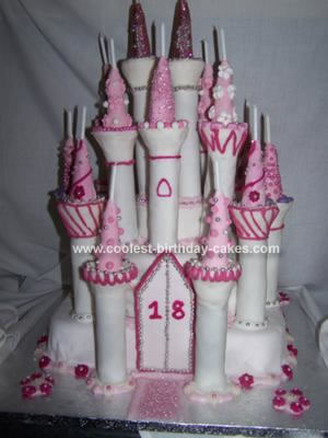 Homemade Princess Tower Castle Cake