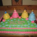 Homemade Princesses Garden Cake
