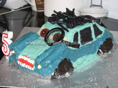 Professor Z Cars 2 Birthday Cake