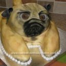 Homemade Pug Dog Cake