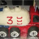 Homemade Pumper Truck Cake