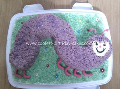 Coolest Purple Caterpillar Cake