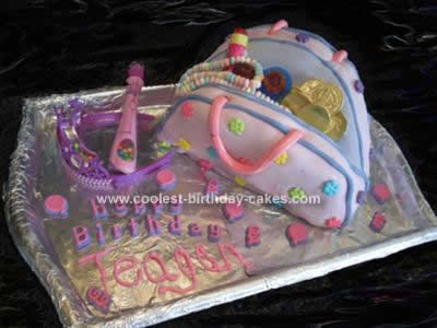 Homemade  Purse Birthday Cake Design