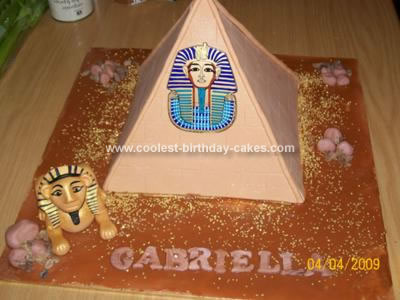 Homemade Pyramid Birthday Cake