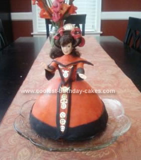 Homemade Queen Amidala Birthday Cake