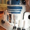 Homemade R2-D2 Birthday Cake