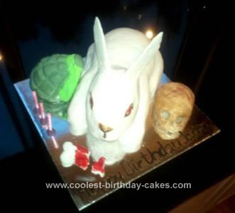 Homemade Rabbit of Caerbannog Cake from Monty Python