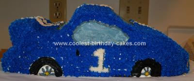 Homemade Race Car Birthday Cake