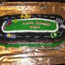 Homemade Race Car Track Cake