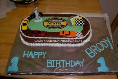 Homemade Race Track Cake