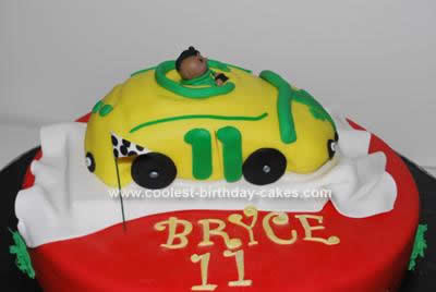 Homemade Racecar Cake