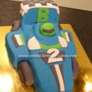 Homemade Racing Car Birthday Cake
