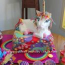 Homemade Rainbow Unicorn Cake