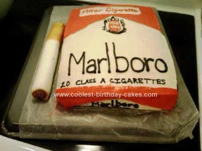 Homemade Random Cigarette Cake