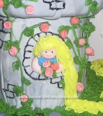 Homemade Rapunzel Birthday Cake Design