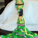 Homemade Rapunzel Tower Cake