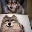 Homemade Realistic Wolf Cake