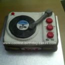 Homemade Record Player Cake