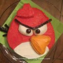 Homemade Red Angry Bird Cake