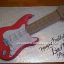 Homemade Fender Straticaster Guitar Cake