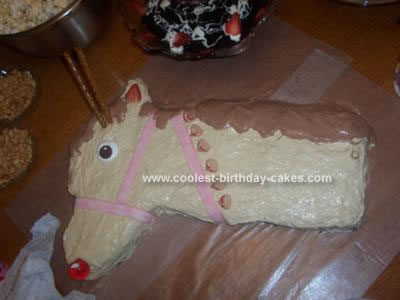 Rudolph The Red-Nosed Reindeer Cake