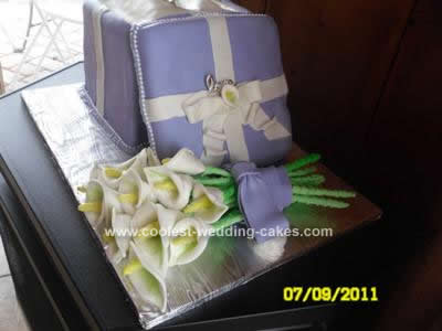 Homemade Ring Box Bridal Shower Cake