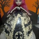 Homemade Rochelle Goyle from Monster High Doll Cake