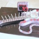 Homemade Rock Guitar Birthday Cake