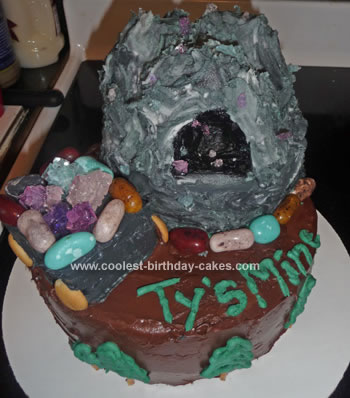 Homemade  Rock Mining Cake