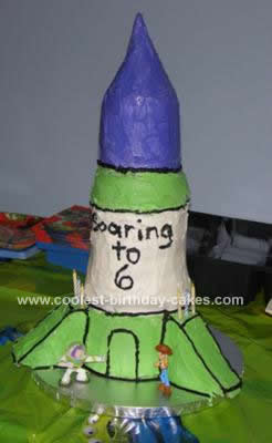 Homemade Rocket Ship Cake