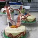 Homemade Roller Coaster Birthday Cake