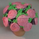 Homemade  Rose Bouquet Cake