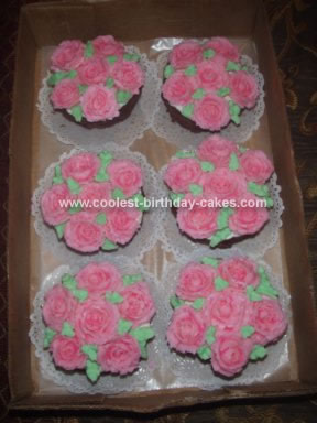 Homemade Roses In Basket Cake