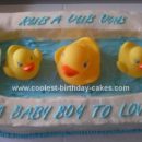 Homemade Rubber Ducky Bath Tub Cake