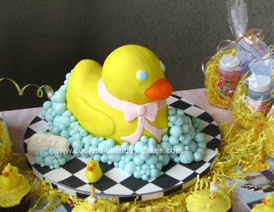 Homemade Rubber Ducky Cake