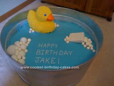 Homemade Rubber-Ducky Cake