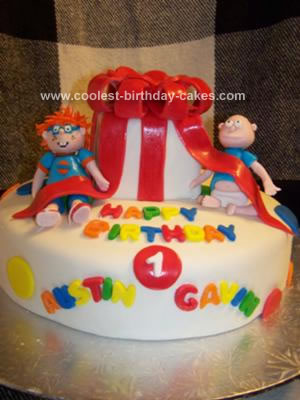 Homemade Rugrats First Birthday Cake