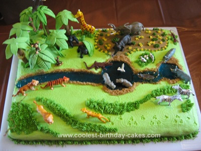 Jungle Safari Cake - CakeCentral.com