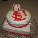 Homemade Saint Louis Cardinal Fan Cake