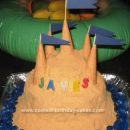 Homemade Sand Castle Birthday Cake