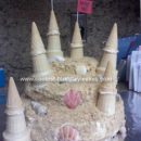 Homemade Sandcastle Birthday Cake