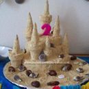 Homemade Sandcastle Birthday Cake