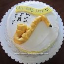Homemade Saxophone Cake