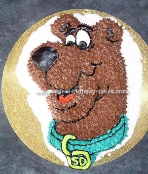 Homemade Scooby Doo Birthday Cake